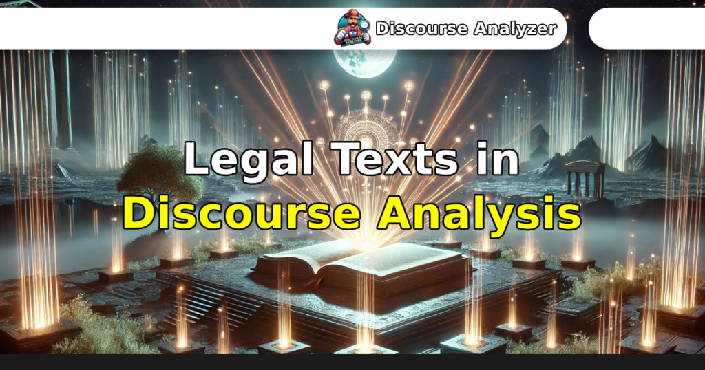 Legal Texts in Discourse Analysis
