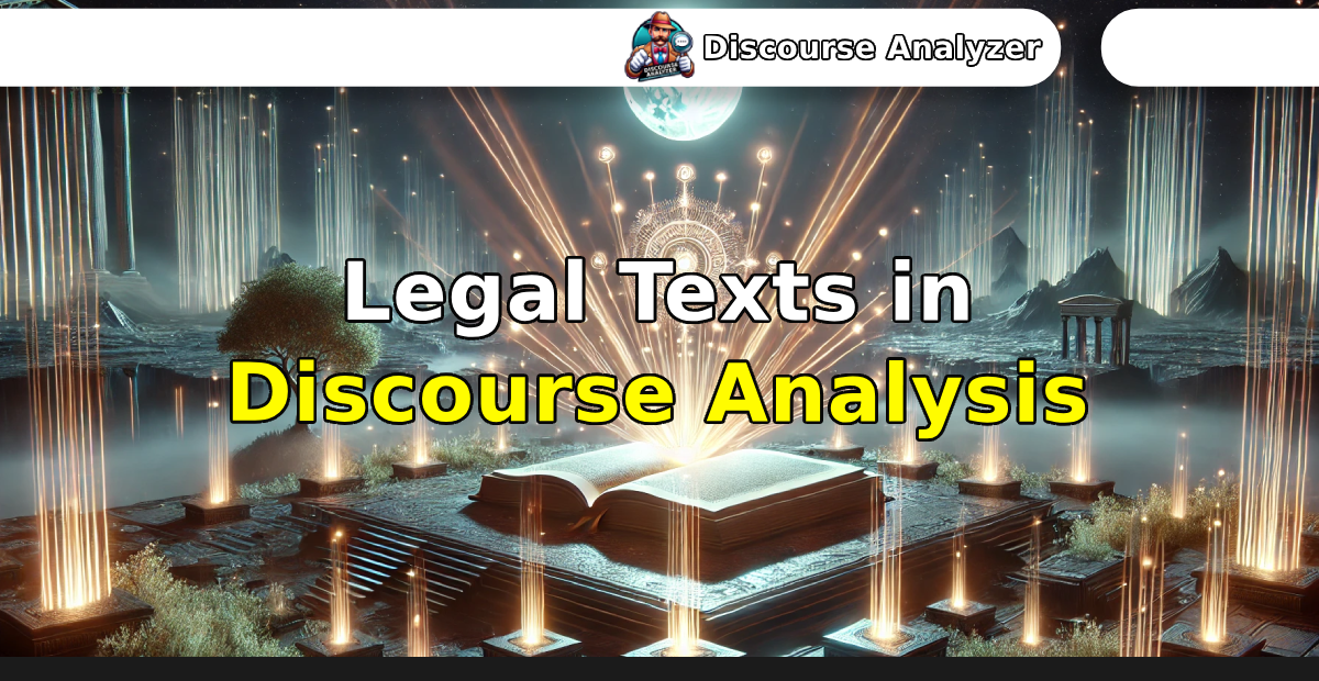 Legal Texts in Discourse Analysis