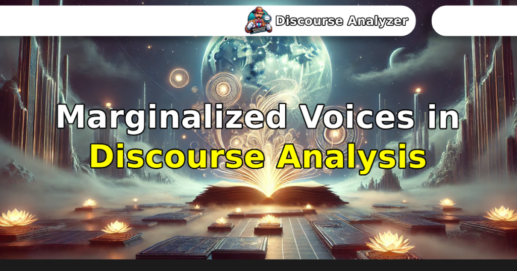 Marginalized Voices in Discourse Analysis