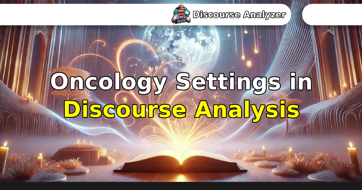 Oncology Settings in Discourse Analysis [Interactive Article ...