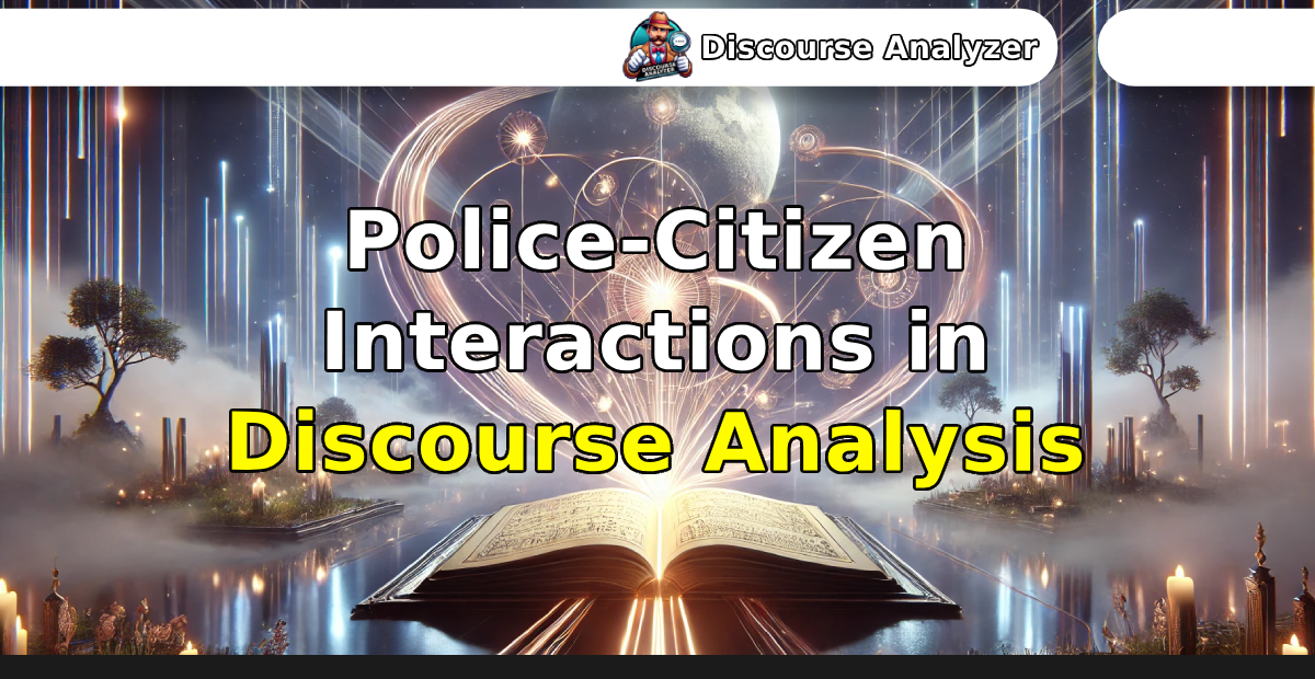 Police-Citizen Interactions in Discourse Analysis