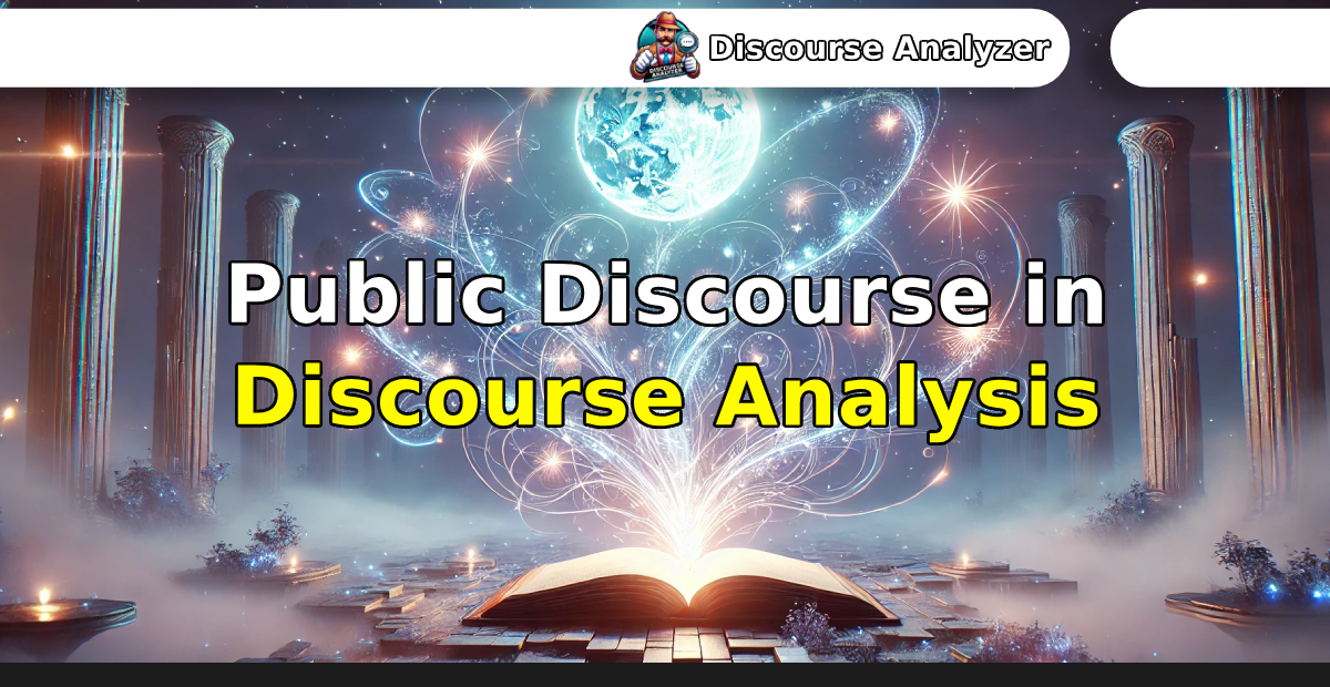 Public Discourse in Discourse Analysis