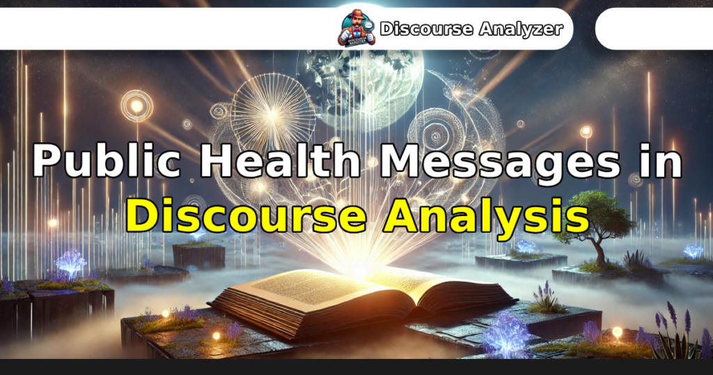 Public Health Messages in Discourse Analysis