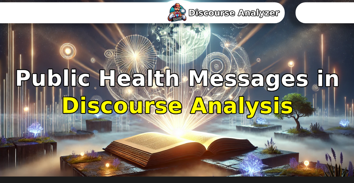 Public Health Messages in Discourse Analysis