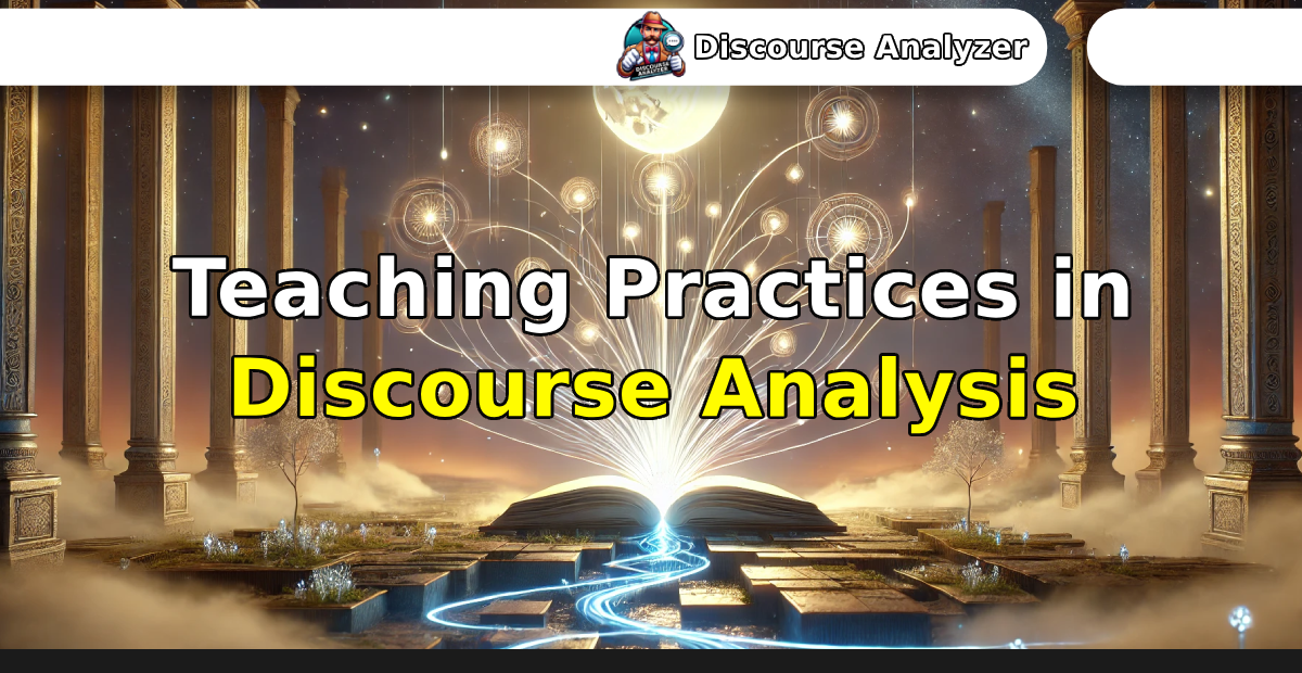 Teaching Practices in Discourse Analysis