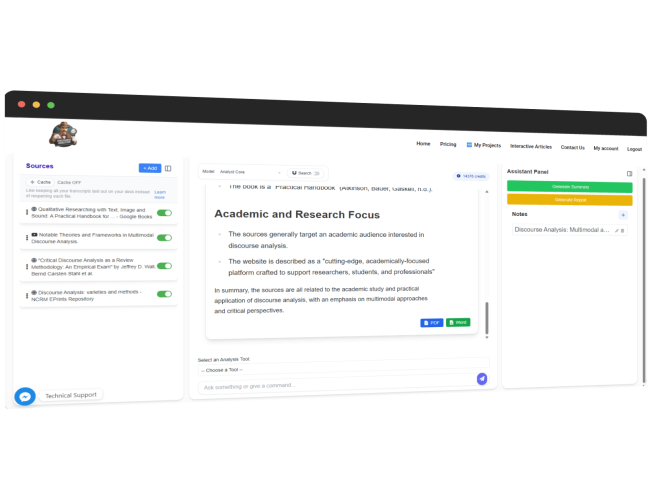 Discourse Analyzer Advanced Screenshot
